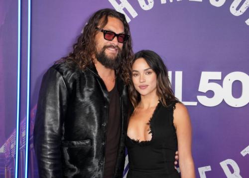 Adria Arjona and Jason Momoa at SNL50 Concert, February 2025 2