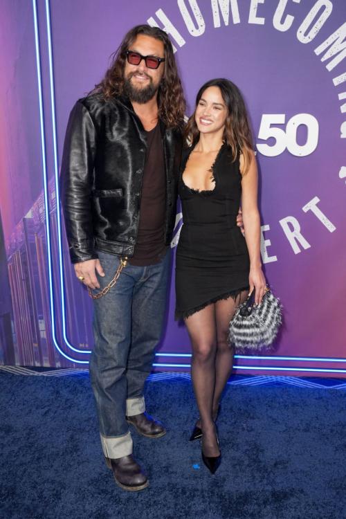 Adria Arjona and Jason Momoa at SNL50 Concert, February 2025 3