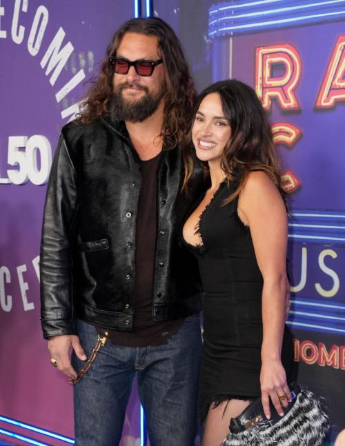 Adria Arjona and Jason Momoa at SNL50 Concert, February 2025 4
