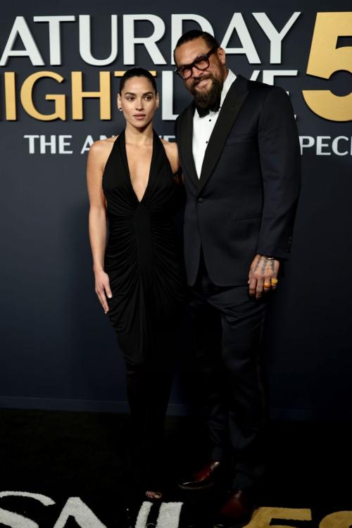 Adria Arjona & Jason Momoa at SNL 50th Special, February 2025 3