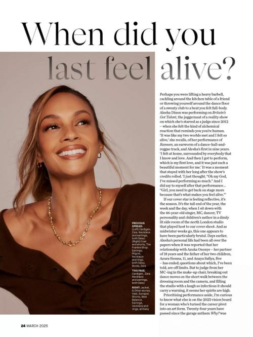 Alesha Dixon in Women’s Health UK, March 2025 6