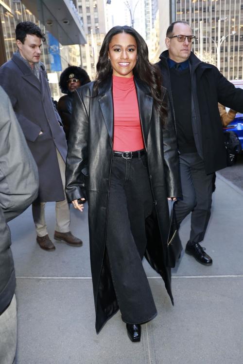 Ariana DeBose Leaves Sirius Radio Appearance, February 2025 6