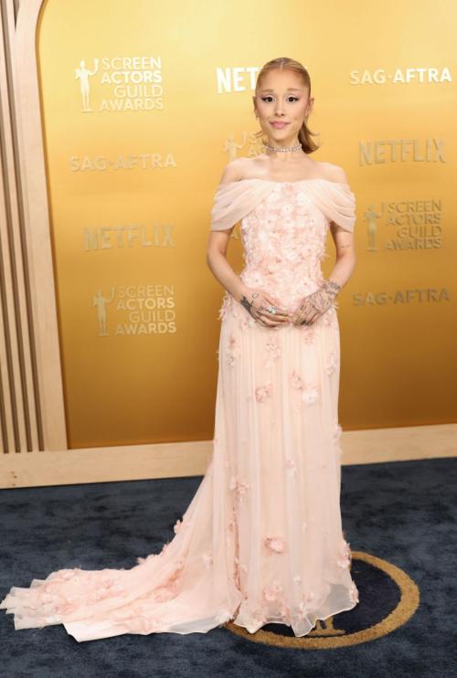 Ariana Grande at SAG Awards in Los Angeles, Feb 2025