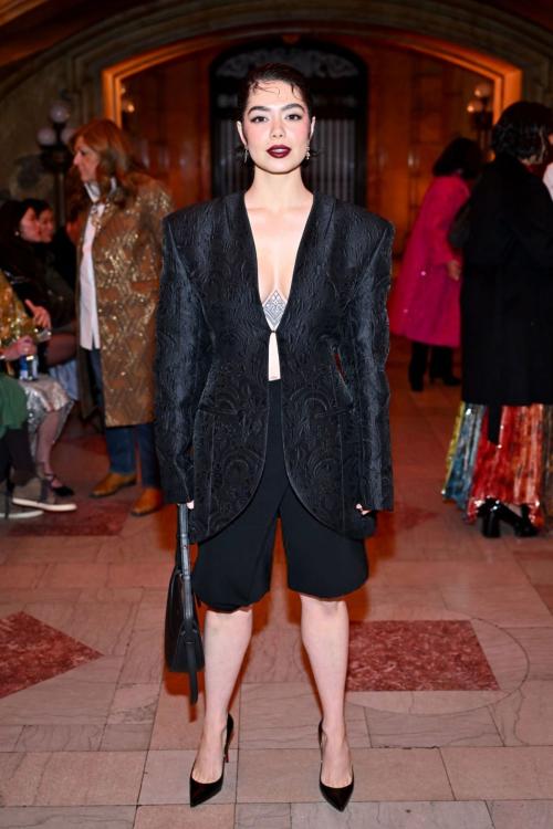 Auli'i Carvalho at Prabal Gurung Fashion Show, February 2025