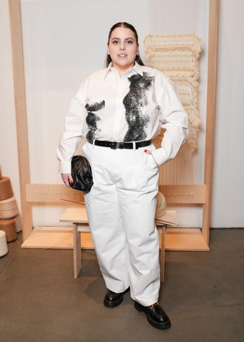 Beanie Feldstein at Lafayette 148 Presentation, February 2025