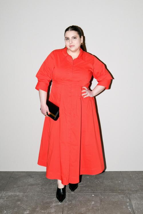 Beanie Feldstein at SIMKHAI Show, February 2025 2