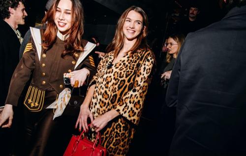 Chloe East & Diana Silvers at Prada Party, February 2025 4