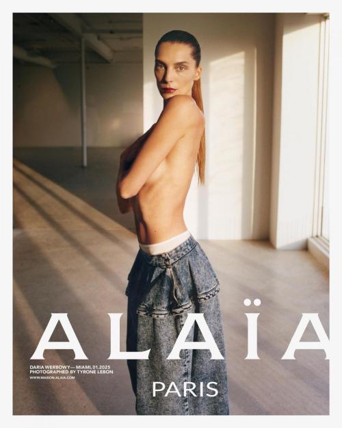 Daria Werbowy for Maison Alaia Feature, January 2025 1