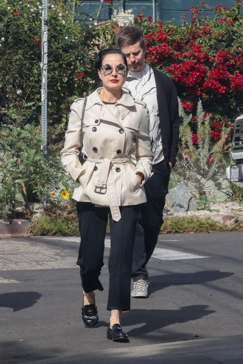 Dita Von Teese & Adam Rajcevich Out for Lunch in Los Feliz, February 2025 1