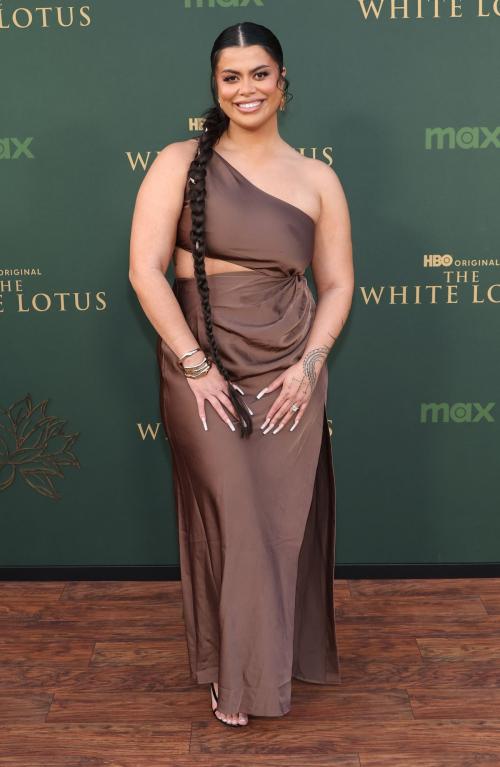 Drew Afualo at The White Lotus Season 3 Premiere, Feb 2025