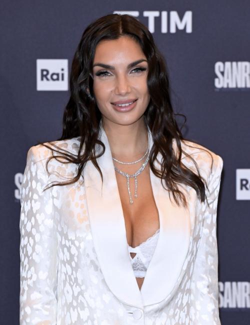 Elettra Lamborghini at 75th Italian Song Festival Photocall, February 2025 9