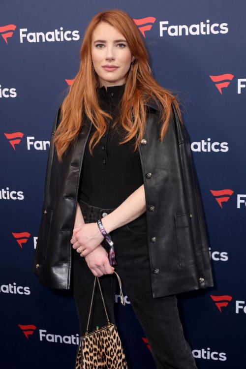 Emma Roberts at Fanatics Super Bowl Party, February 2025