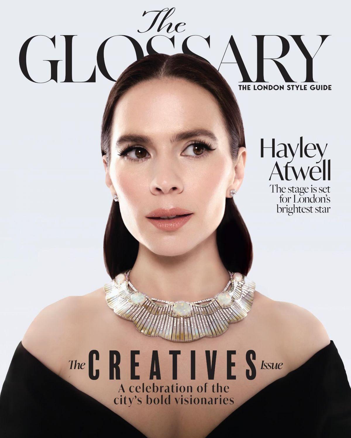 Hayley Atwell on The Glossary Cover, February 2025