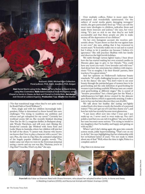 Isla Fisher in The Sunday Times Style, February 2025 2