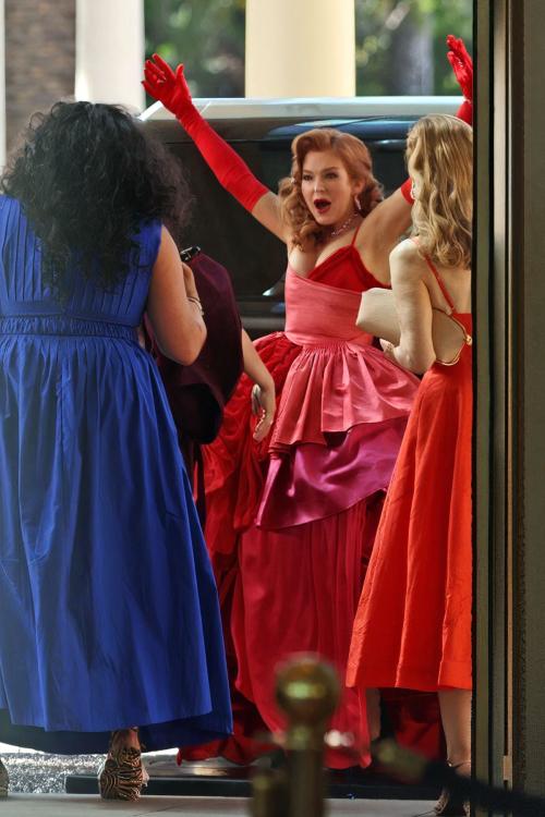 Isla Fisher on the Set of Spa Weekend Gold Coast, February 2025 3