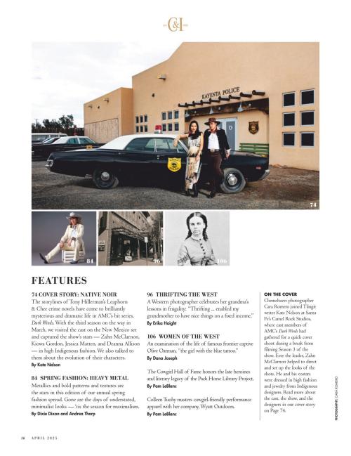 Jessica Matten in Cowboys & Indians Magazine, April 2025 10