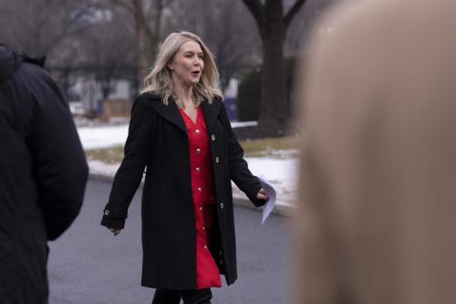 Karoline Leavitt Returns to White House Briefing Washington, Feb 2025