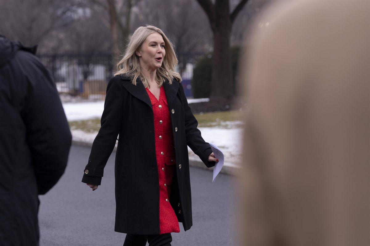 Karoline Leavitt Returns to White House Briefing Washington, Feb 2025