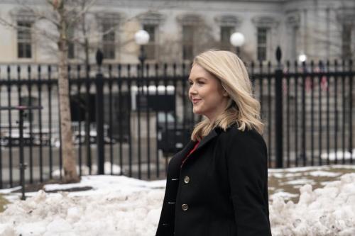Karoline Leavitt Returns to White House Briefing Washington, Feb 2025 1