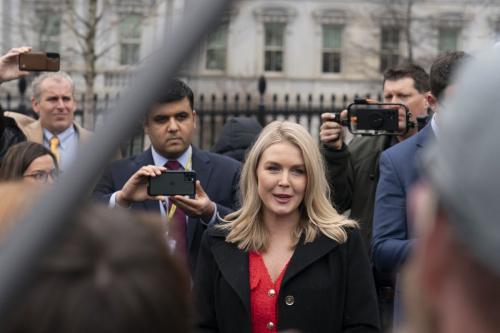 Karoline Leavitt Returns to White House Briefing Washington, Feb 2025 4