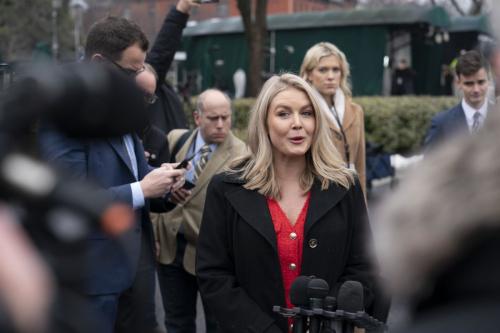 Karoline Leavitt Returns to White House Briefing Washington, Feb 2025 5