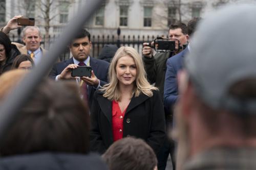 Karoline Leavitt Returns to White House Briefing Washington, Feb 2025 6
