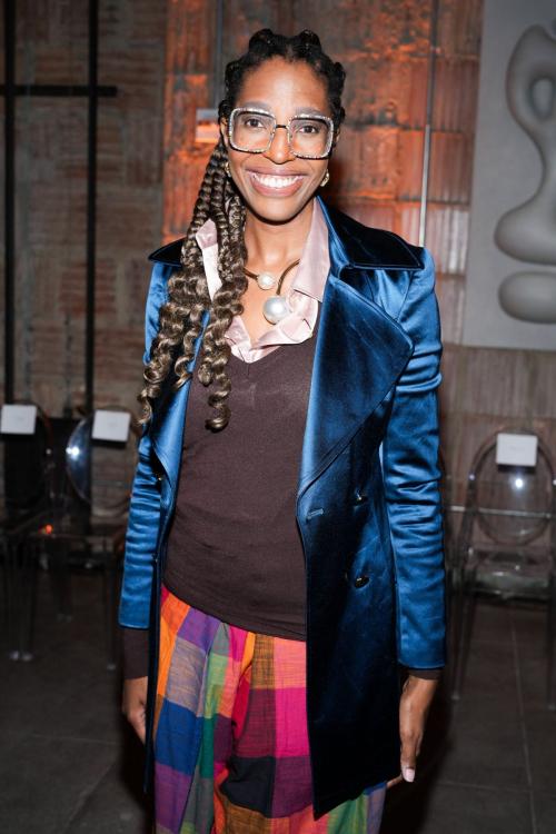 Keli Goff Arrives at Sergio Hudson Show, February 2025