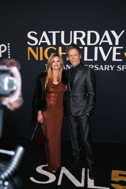 Kyra Sedgwick at SNL 50th Anniversary Special NYC, February 2025 1