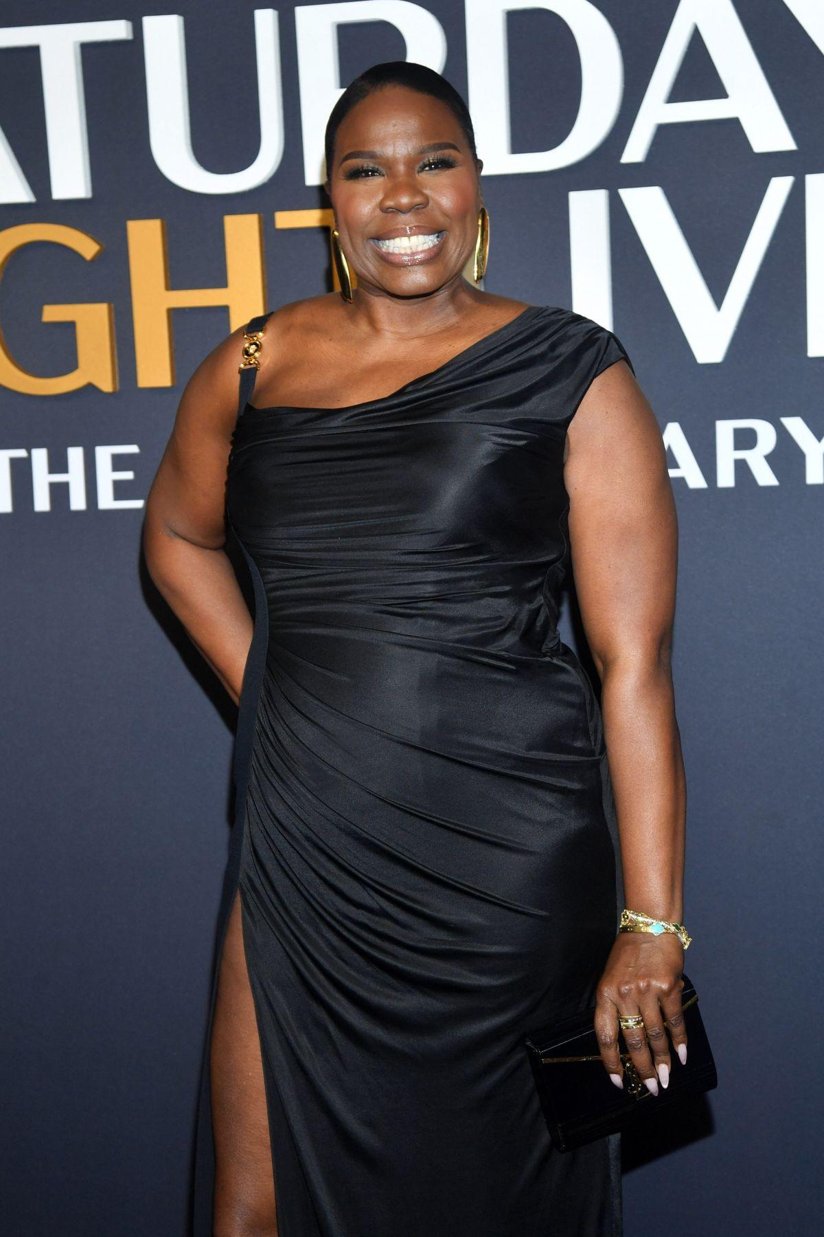 Leslie Jones at SNL 50th Anniversary Show in NYC, February 2025