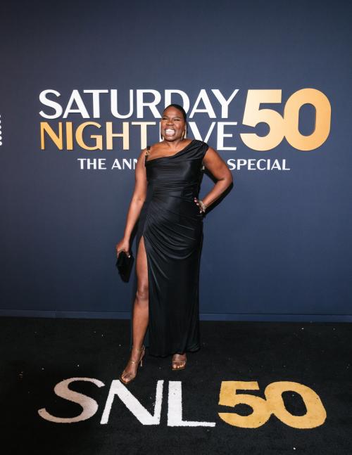 Leslie Jones at SNL 50th Anniversary Show in NYC, February 2025 3