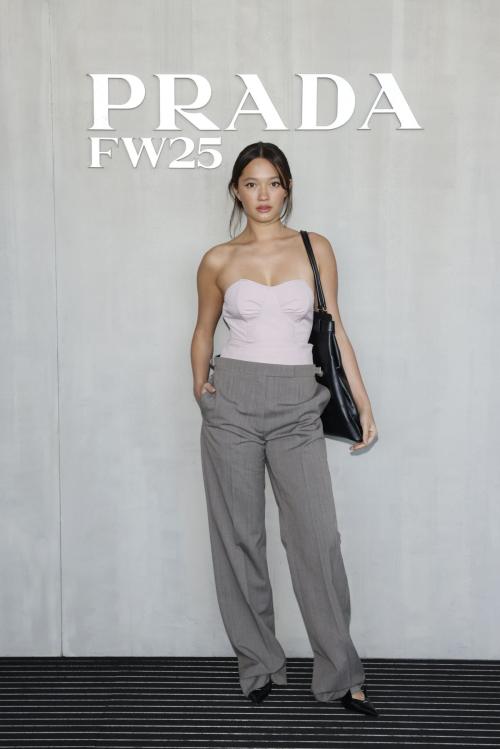Lily Chee at Prada FW25 Fashion Show Milan, February 2025