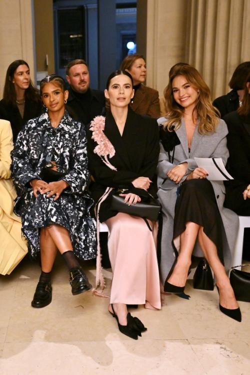 Lily James at Erdem Show London Fashion Week, Feb 2025 3