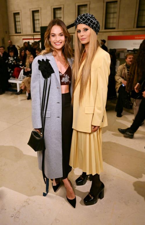 Lily James at Erdem Show London Fashion Week, Feb 2025 4