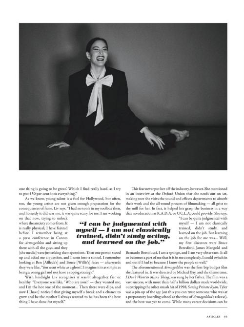 Liv Tyler in The Rake Magazine Editorial, Feb 2025 10