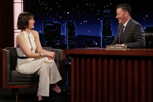 Lizzy Caplan on Jimmy Kimmel Live, February 2025 1
