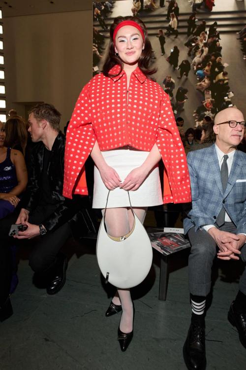 Lola Tung at Tory Burch NYFW Fashion Show, February 2025