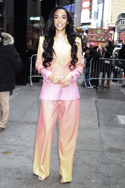 Michelle Williams Arrives at Good Morning America, February 2025 1