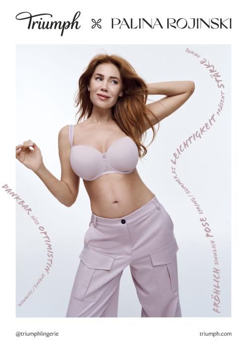 Palina Rojinski for Triumph Cosmic Heartbeat, Spring 2025