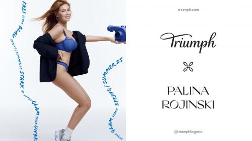 Palina Rojinski for Triumph Cosmic Heartbeat, Spring 2025 10