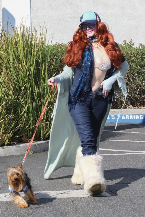 Phoebe Price Out with Her Dog in LA, February 2025 1