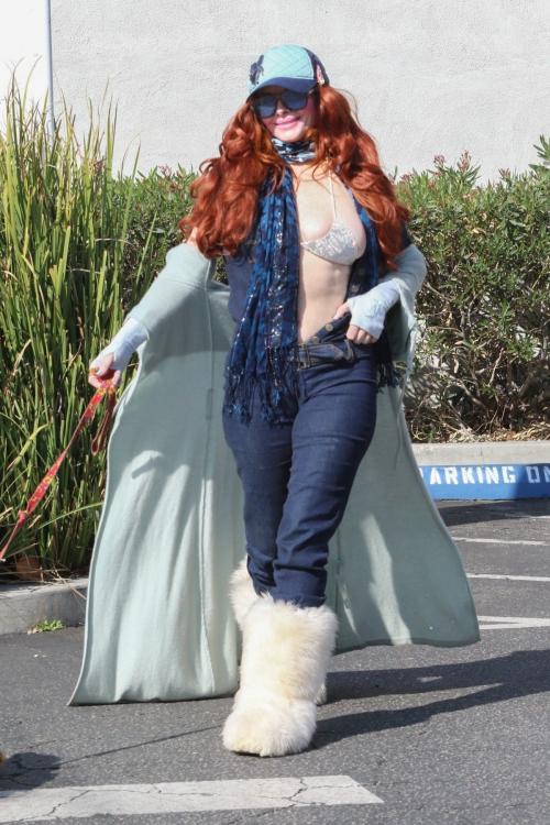 Phoebe Price Out with Her Dog in LA, February 2025 2