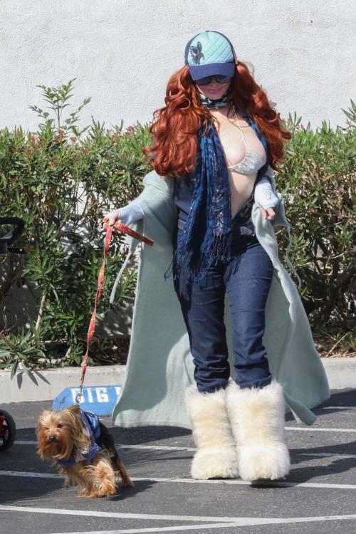 Phoebe Price Out with Her Dog in LA, February 2025 4