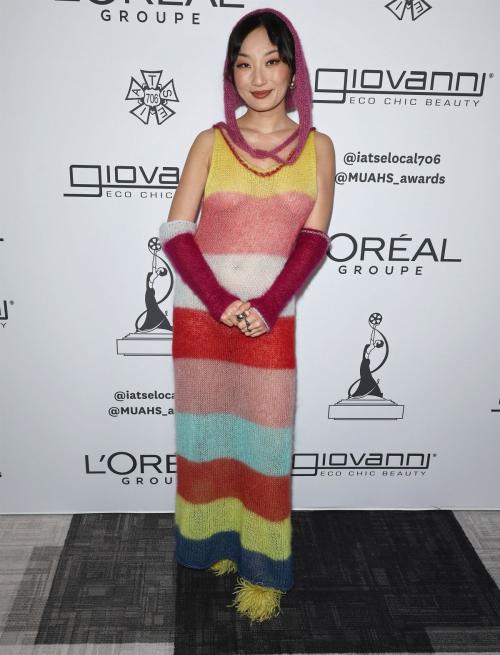 Poppy Liu at Makeup Artists Hair Stylists Guild Awards, February 2025