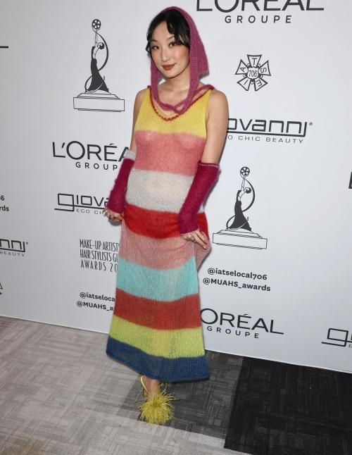 Poppy Liu at Makeup Artists Hair Stylists Guild Awards, February 2025 1