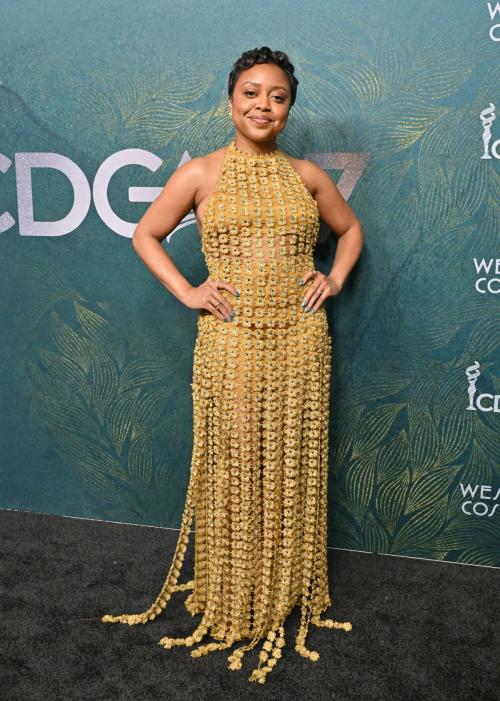 Quinta Brunson at Costume Designers Guild Awards, February 2025