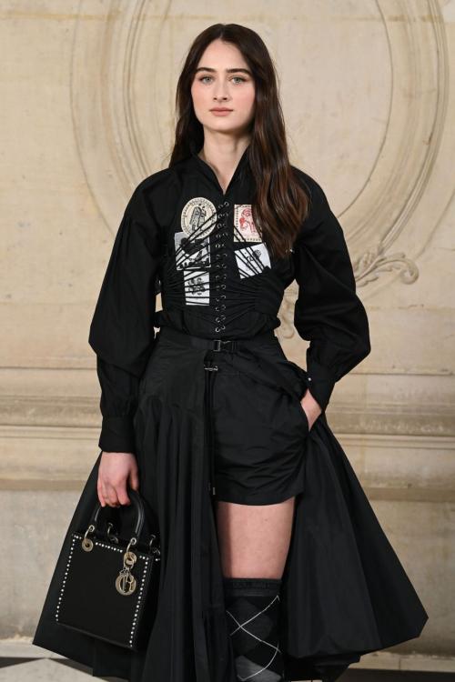 Raffey Cassidy at Dior Haute Couture Show in Paris, January 2025