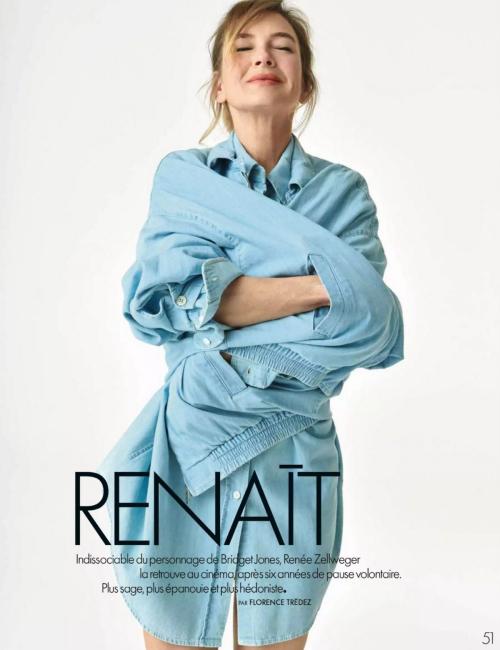 Renee Zellweger in Elle France Cover Story, Feb 2025 3