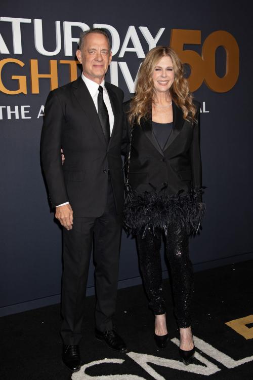 Rita Wilson at SNL 50th Anniversary Show NYC, February 2025 1