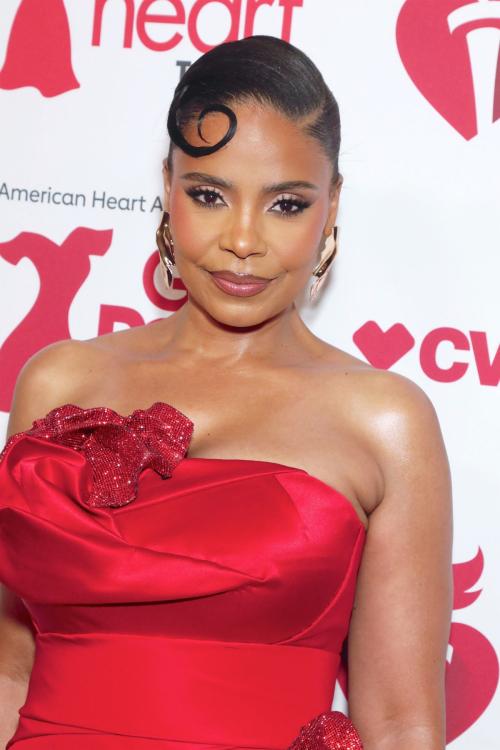 Sanaa Lathan at AHA's Red Dress Collection, January 2025