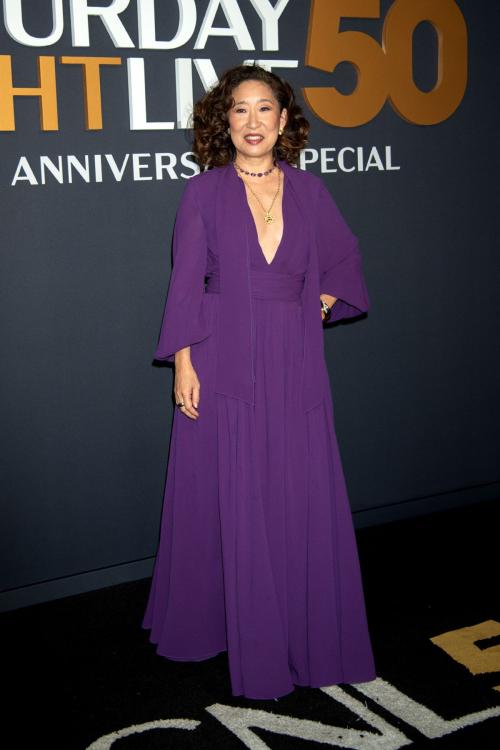 Sandra Oh at SNL50 Anniversary Special in NYC, Feb 2025 2